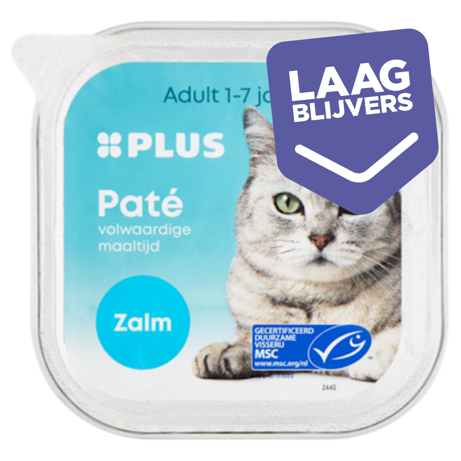 PLUS Katten paté Zalm MSC