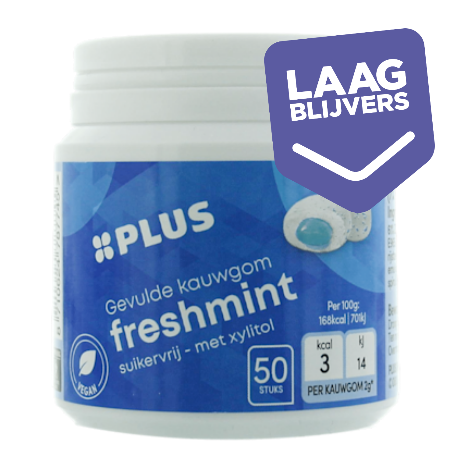 PLUS Kauwgom filled Freshmint