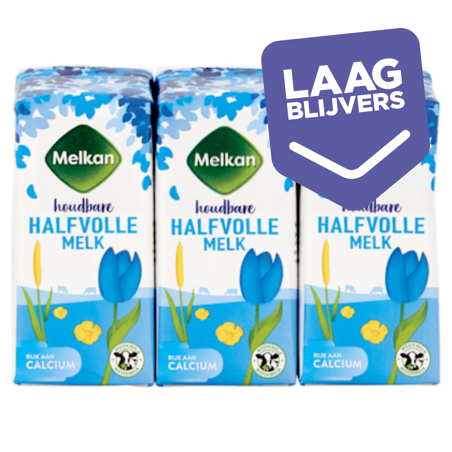 Melkan Houdbare halfvolle melk 6x200ml