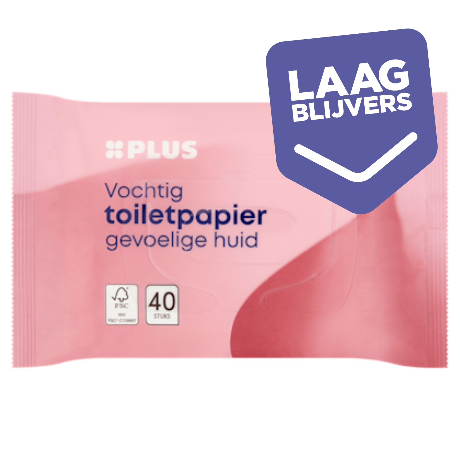 PLUS Vochtig toiletpapier sensitive