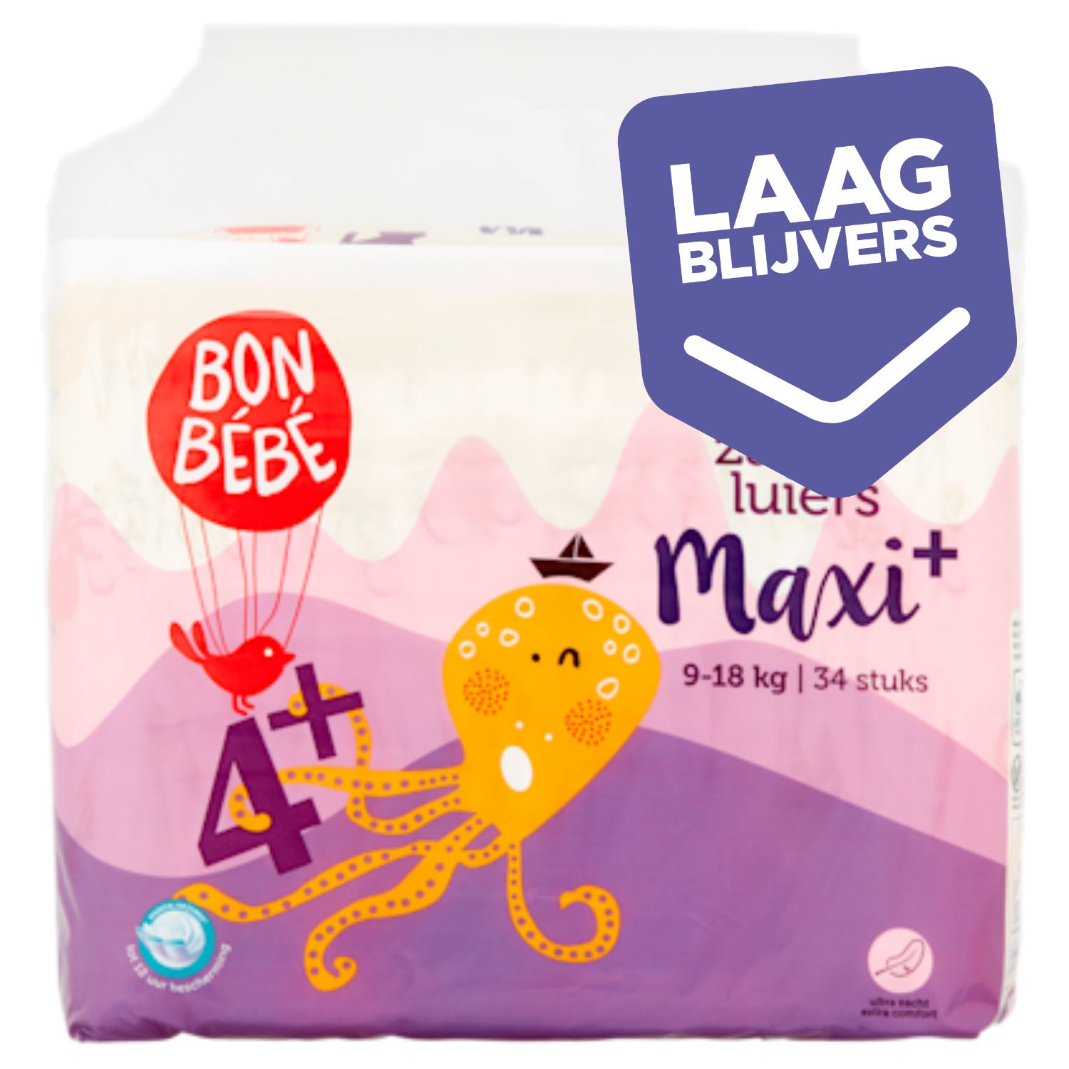 Bonbebe Luiers maat 4+ maxi+ 9-18 kg