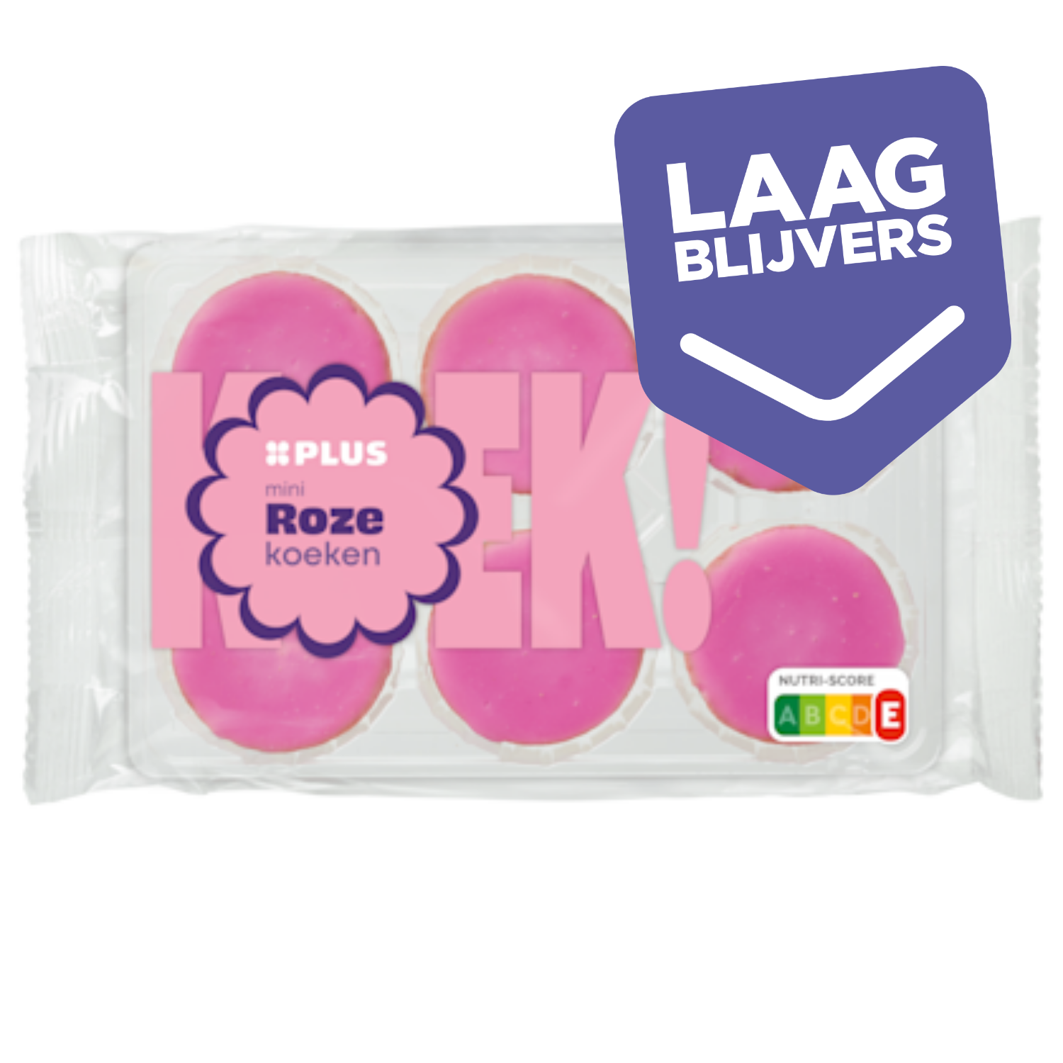 PLUS Mini roze koeken
