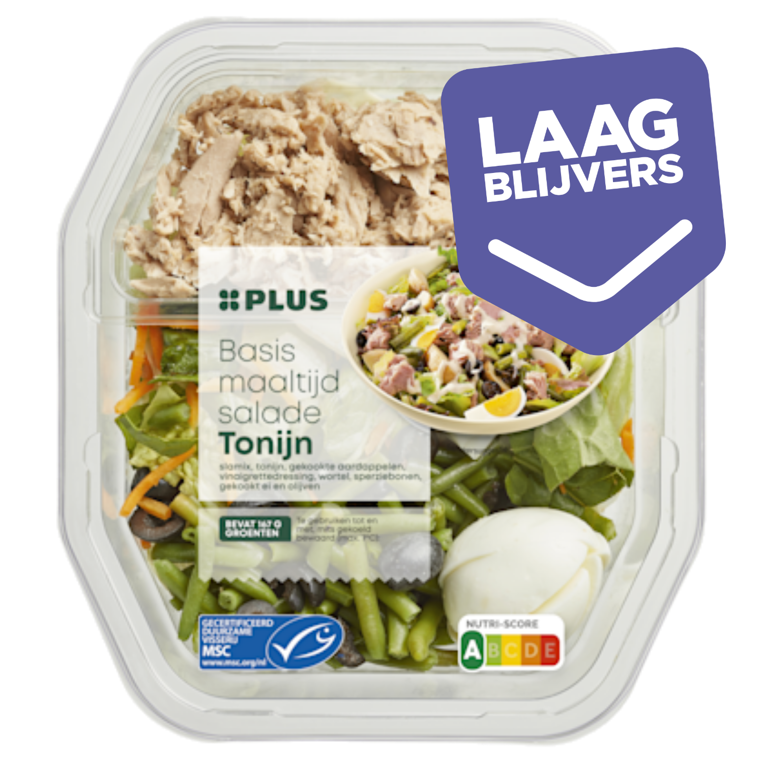 PLUS Basismaaltijdsalade Tonijn