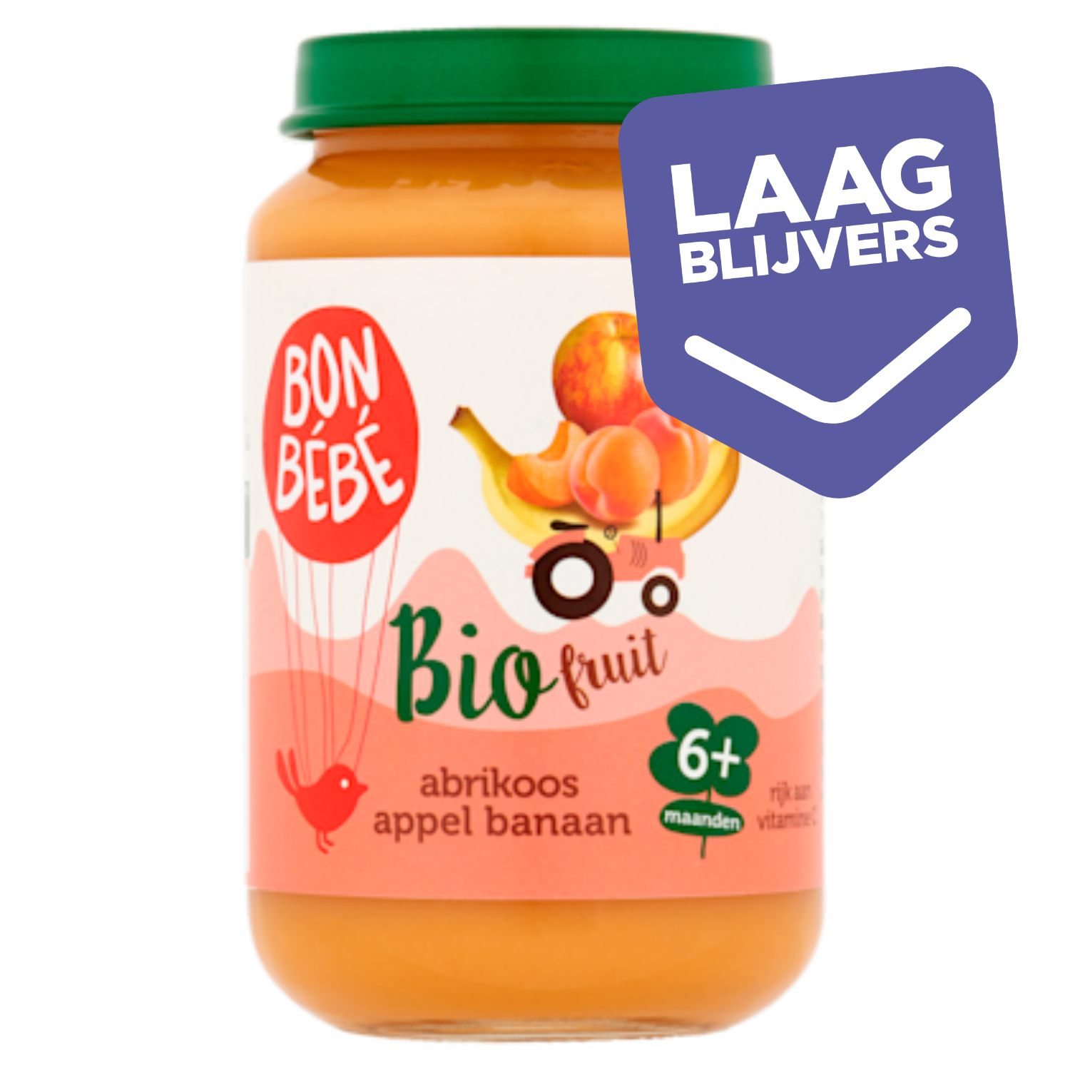 Bonbebe Bio 6mF0605 Abrikoos appel banaan