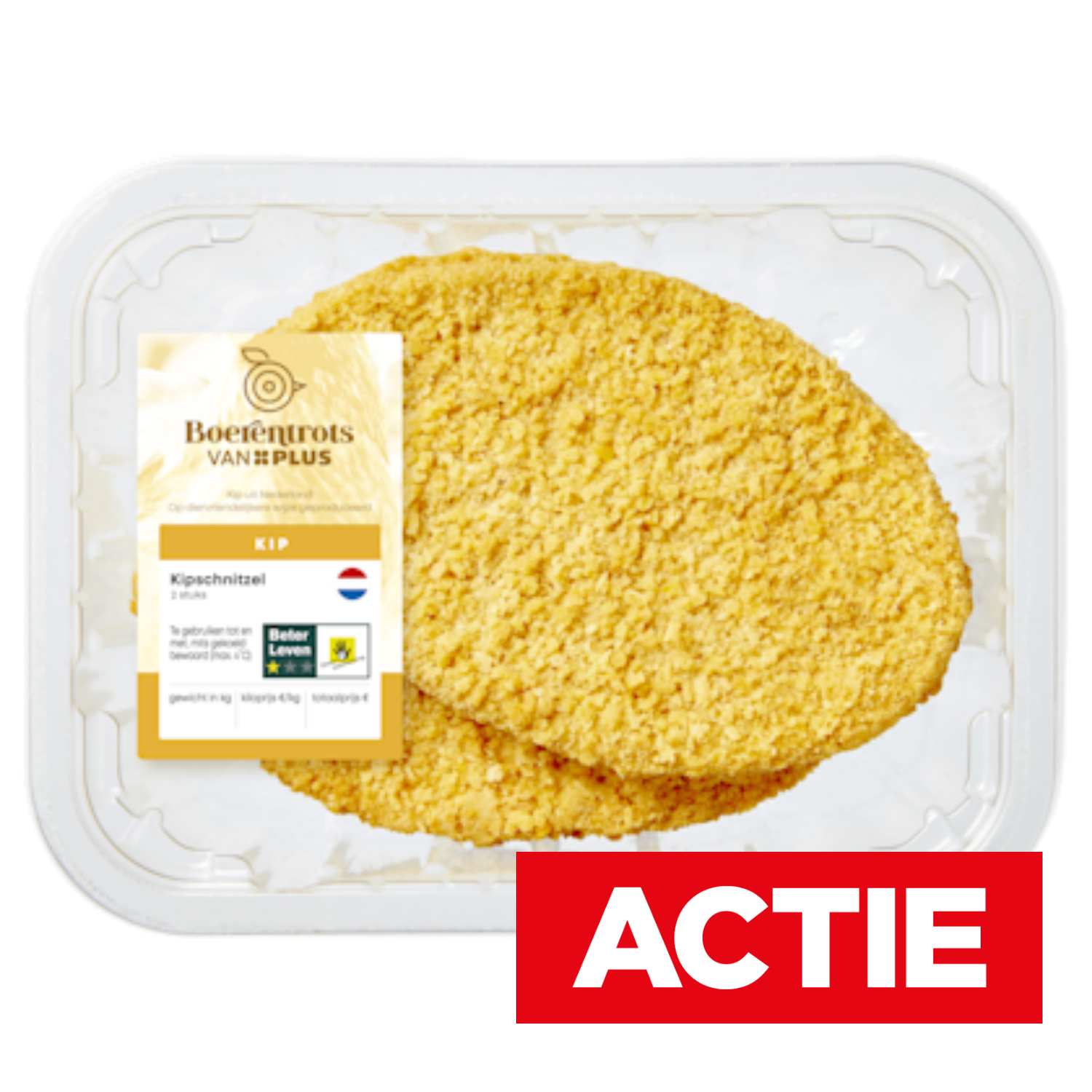 PLUS Boerentrots Kipschnitzel 2st.